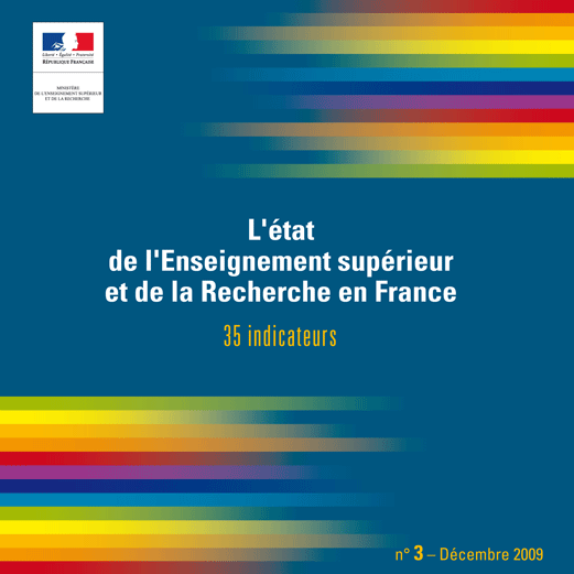 Couverture de la publication l'état de l'Enseignement supérieur et de la Recherche en France n°3 - Décembre 2009