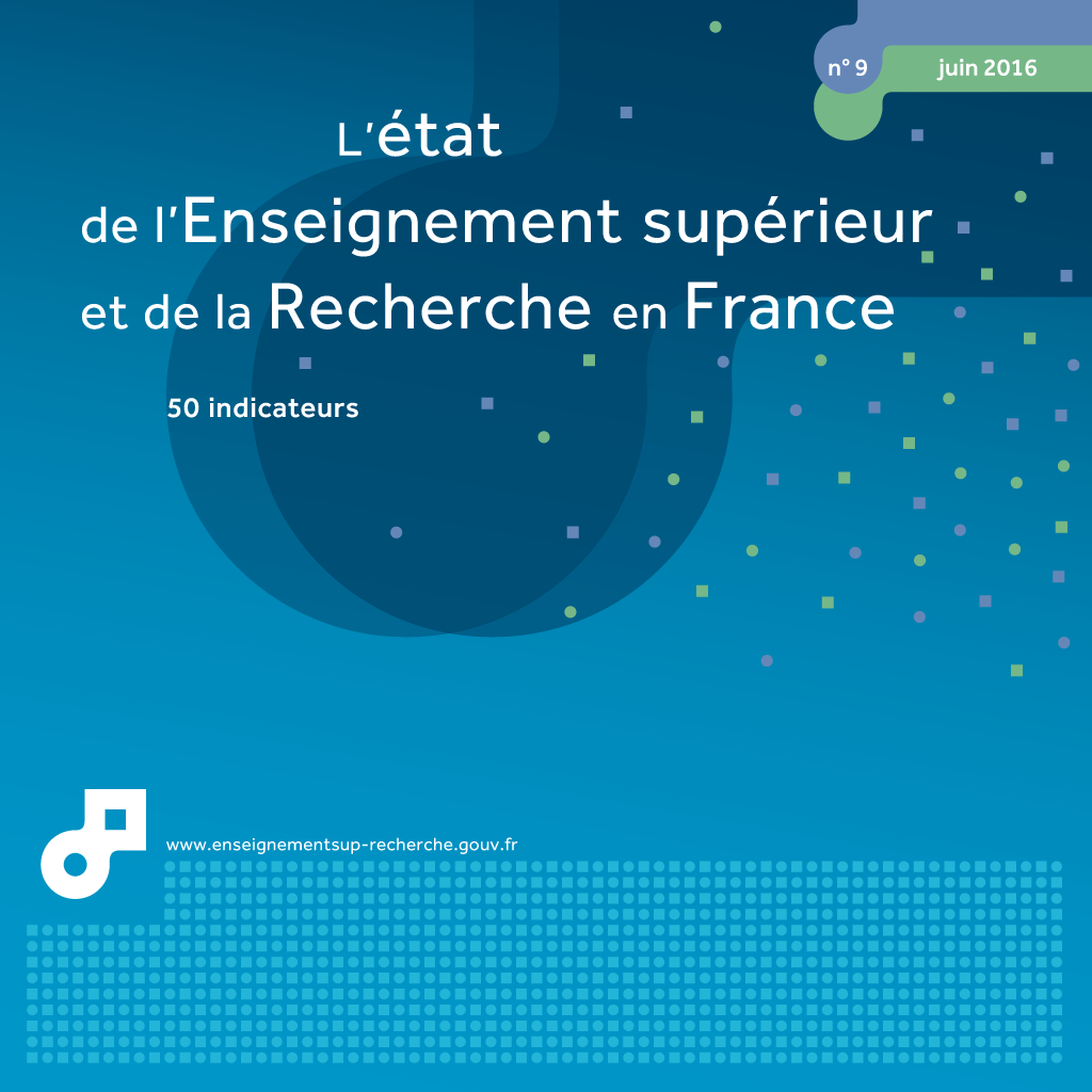 Couverture de la publication l'état de l'Enseignement supérieur et de la Recherche en France n°9 - Juin 2016